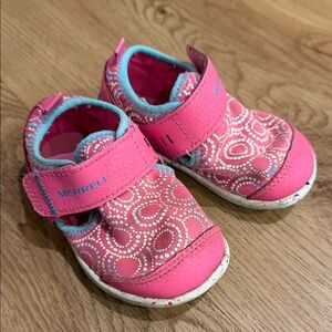 Merrell Pink and Blue Baby Walker Shoes